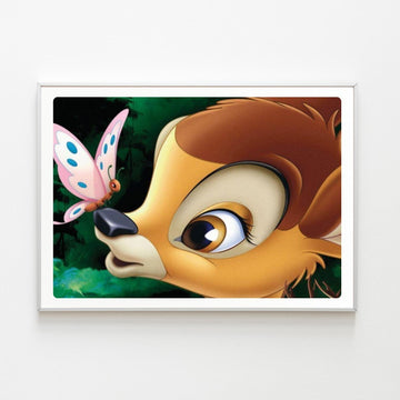 Diamond Painting Bambi et papillon