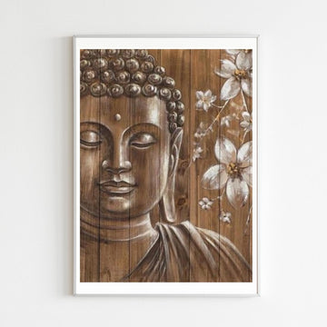 Diamond Painting Bouddha Fleuri