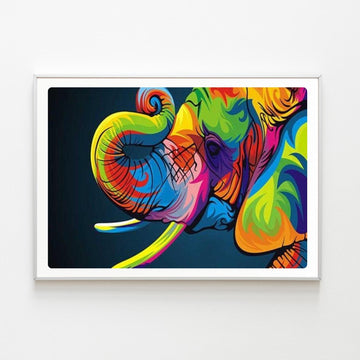 Diamond Painting Éléphant Arc-en-Ciel