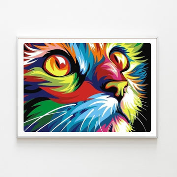 Diamond Painting Chat Arc-en-Ciel