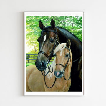 Diamond Painting Cheval et son Poulain