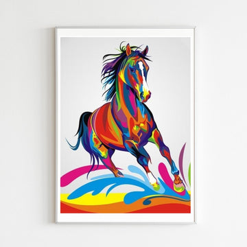 Diamond Painting Cheval Arc-en-Ciel